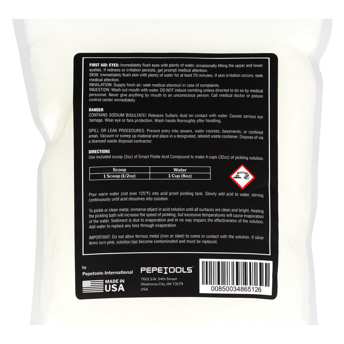 Jewelry Pickle Compound 1 lb – Smart Pickle for Gold, Silver & Copper – Removes Fire Scale, Fire Stain & Oxidation