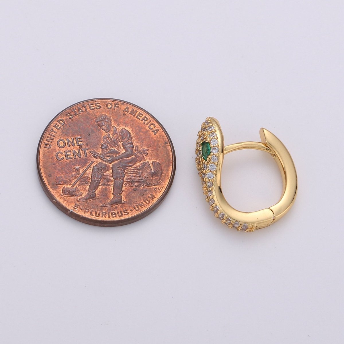 Snake earrings, snake Hugging earrings, dainty earring, gold snake earrings, delicate Hoop, gold earrings, trendy earrings, minimal earrings K-495