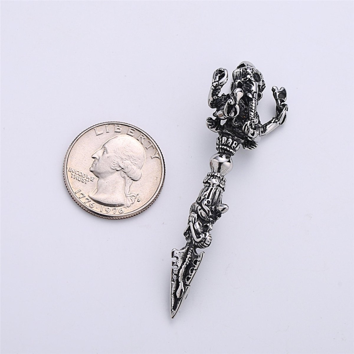 Stainless Steel Ganesha Charm India Buddhism Pendant Necklace for Men jewelry Making supply E-665