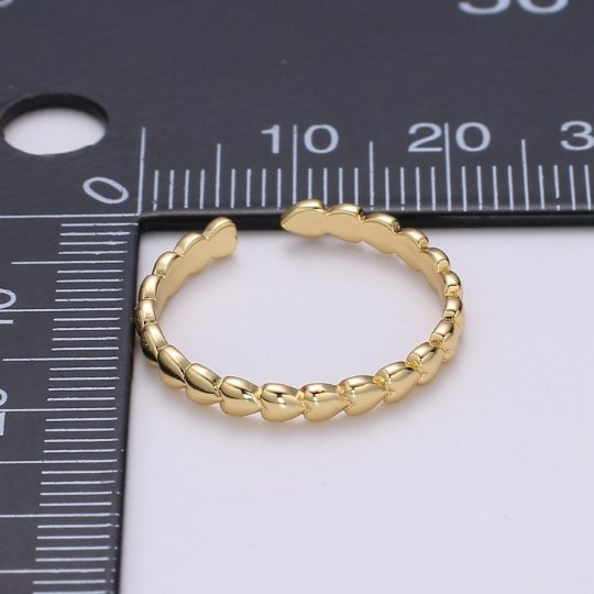 Tiny Heart Ring - Dainty Heart Jewelry - Mini Heart Ring - Jewelry Gifts - Stackable Ring - Jewelry Gift - Stacking Rings - Adjustable Rings R343