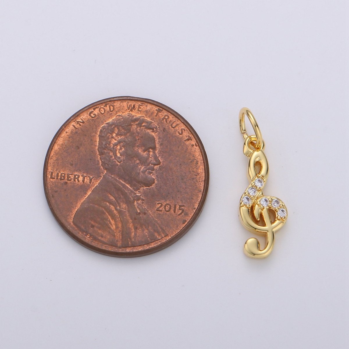 Treble Clef Charms Musical Note Charm Music Pendant Gold Filled Charm Musician Jewelry for Bracelet Necklace Earring Charm D-291 D-292