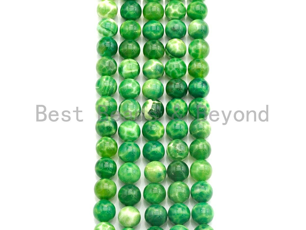 Natural Chalcedony Beads, Round Smooth 6mm/8mm/10mm/12mm, 15.5" Full Strand, sku#U690