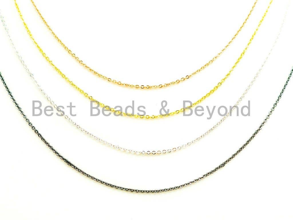 18 Dainty Cable chain Necklace Chain with Loster Claw, sku#Z244