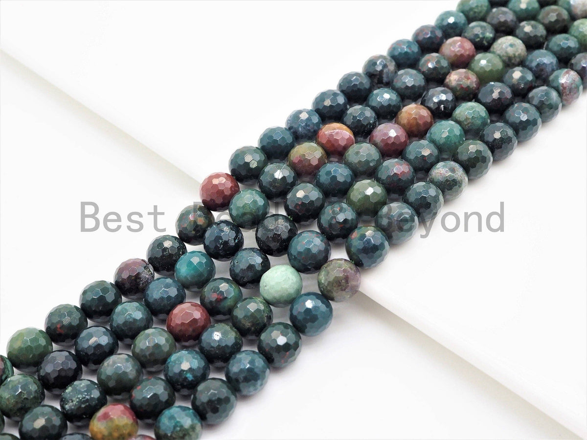 High Quality Natural Smooth/Faceted Round Bloodstone Beads, SKU#U427