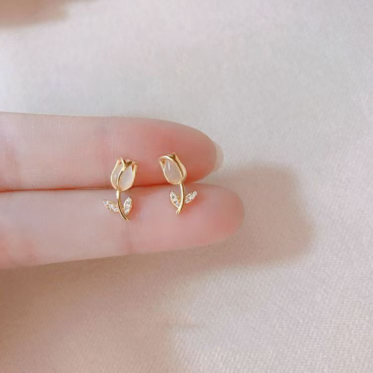 Korean-style High-end Hong Kong Style Vintage Earrings For Women
