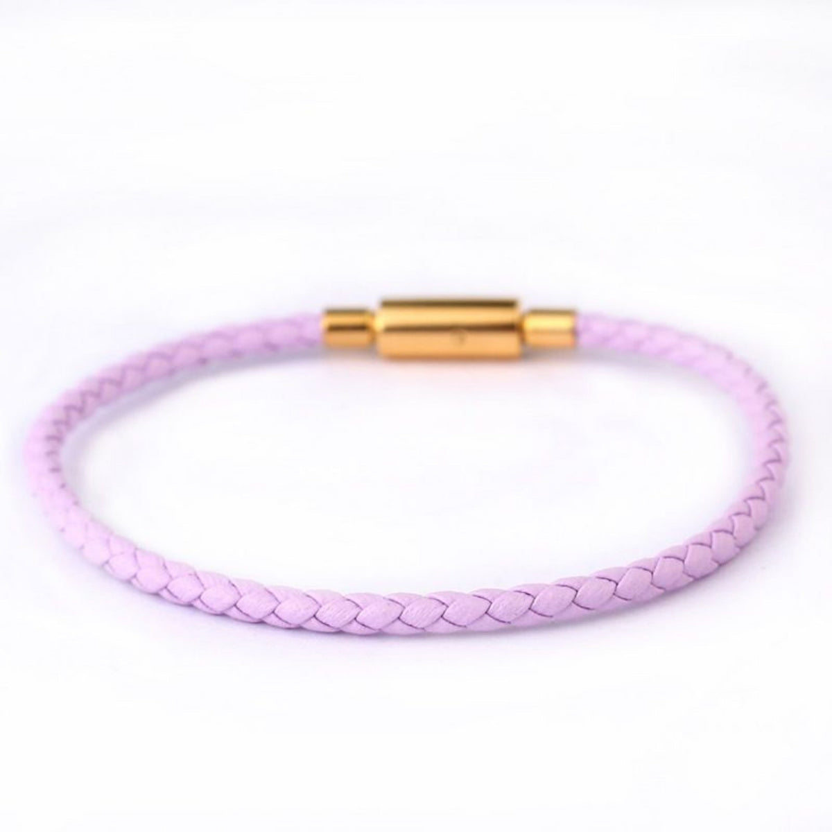3.0mm Stainless Steel Leather Cord Bracelet With A Single Buckle And Wear-resistant Edging