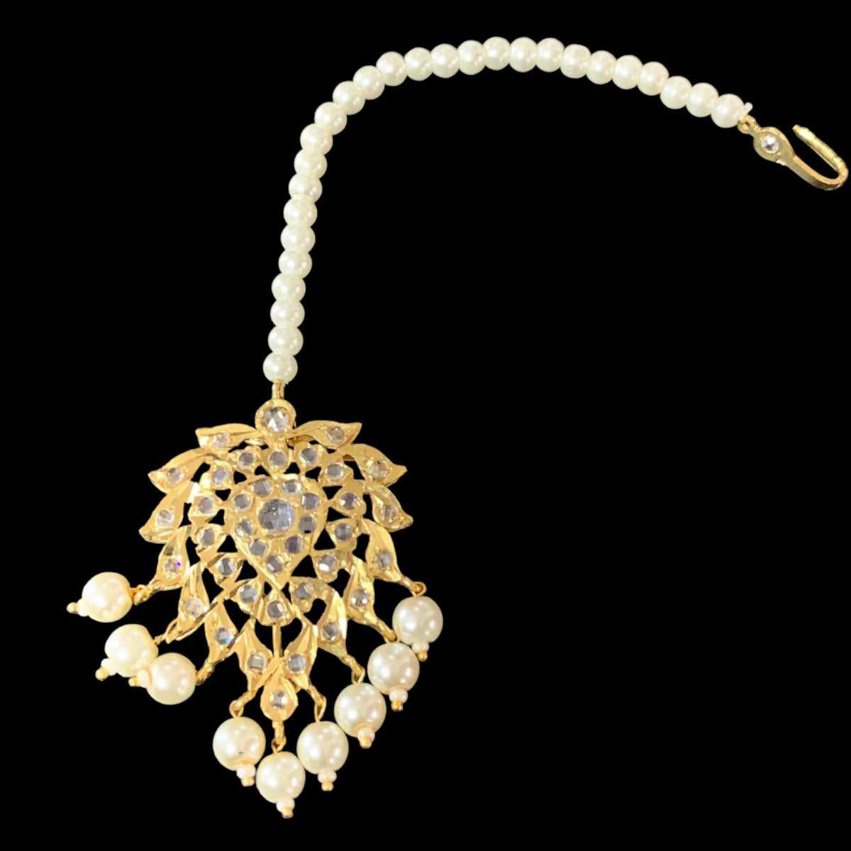 DJTK192 Zohra tika in pearls    ( READY TO SHIP)
