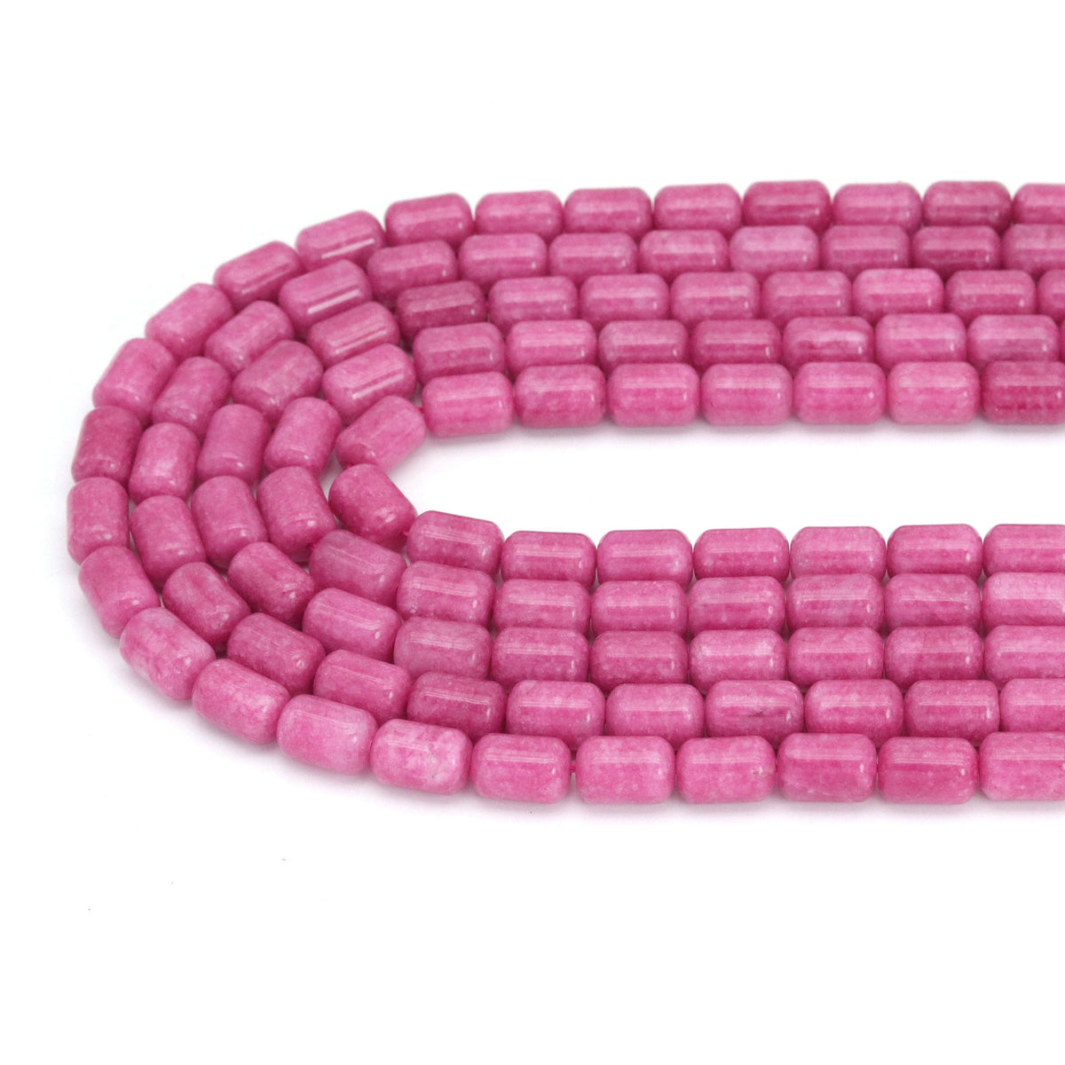 8x12mm Smooth Tube Jade Beads, Sku#U2131