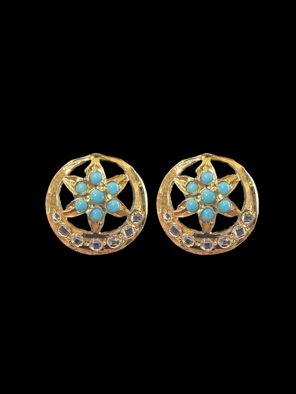 ET515  Seema gold plated tops ( READY TO SHIP )