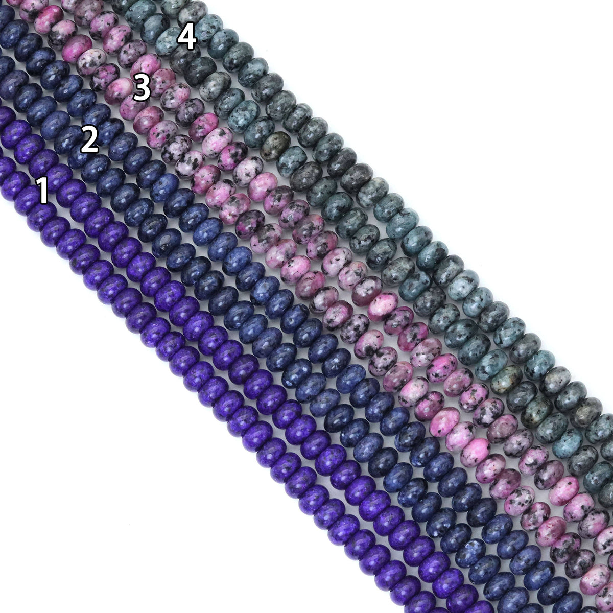 5x8mm Smooth Rondelle Jade beads, Sku#U2054