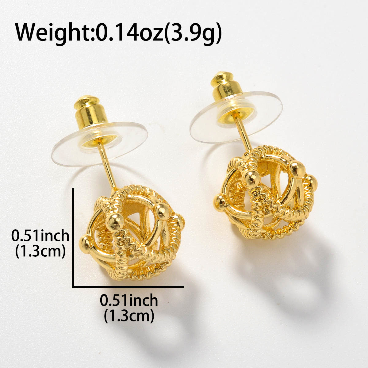 Minimalist Hollow Star Copper-Plated Stud Earrings For Women
