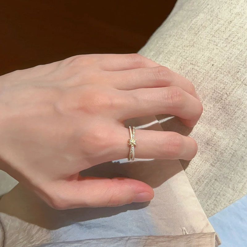 Sweet 3D Butterfly Ring For Women, Delicate Enamel Color, Cute Adjustable Ring, INS Style Niche Index Finger Ring