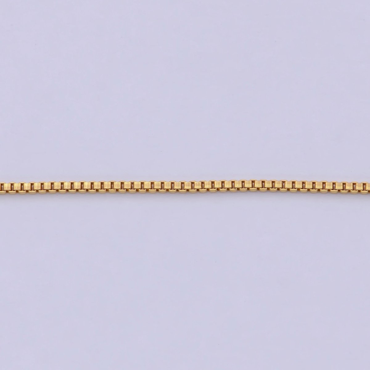 0.8 mm Chain box necklace, 24k gold filled chain box, Dainty gold filled chain, minimalist necklace 16 inch chain | WA-742 Clearance Pricing