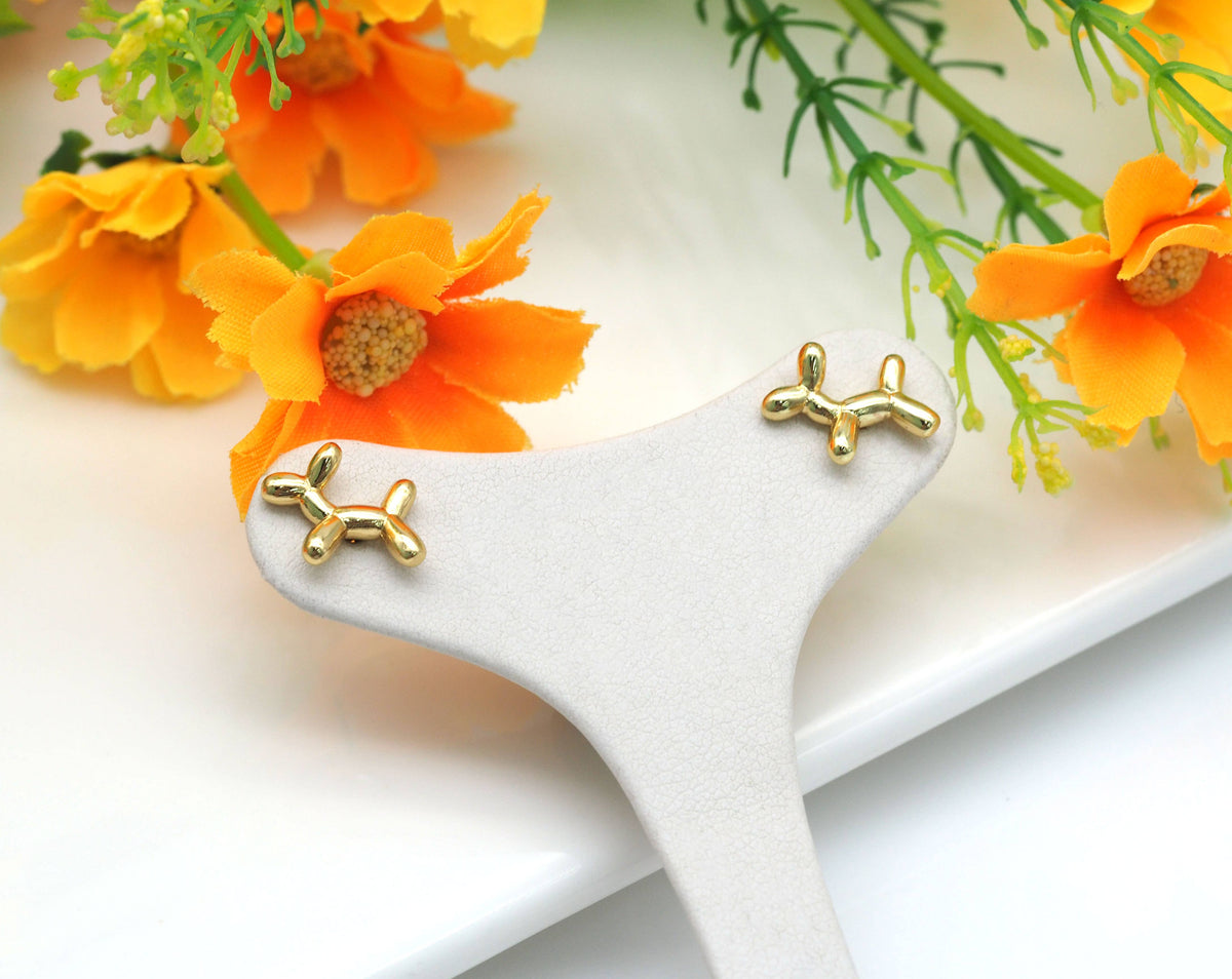 ballon Dog Shape Stud Earring, sku#LD176