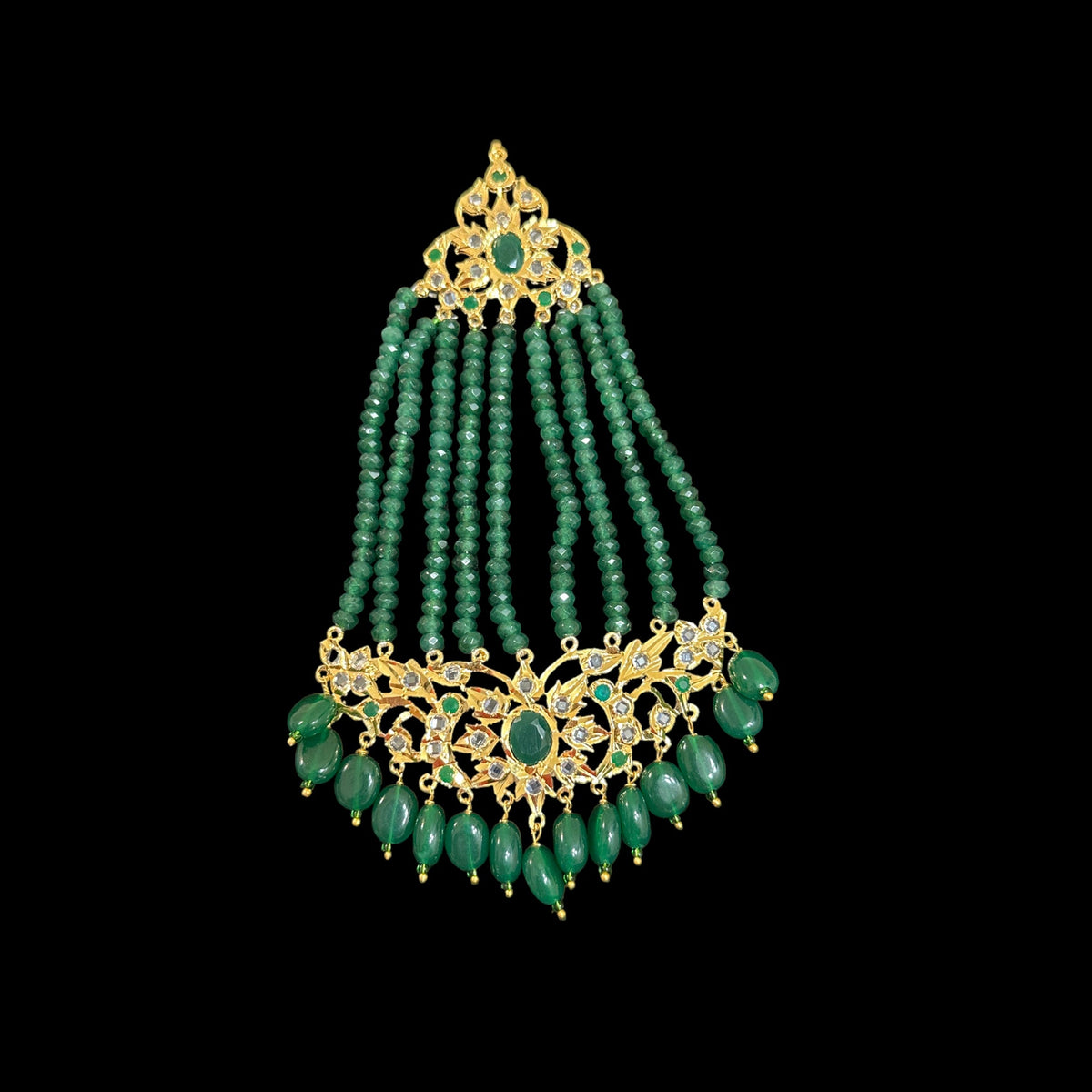 DJHR105 Inara jhoomar (green ) ( READY TO SHIP )