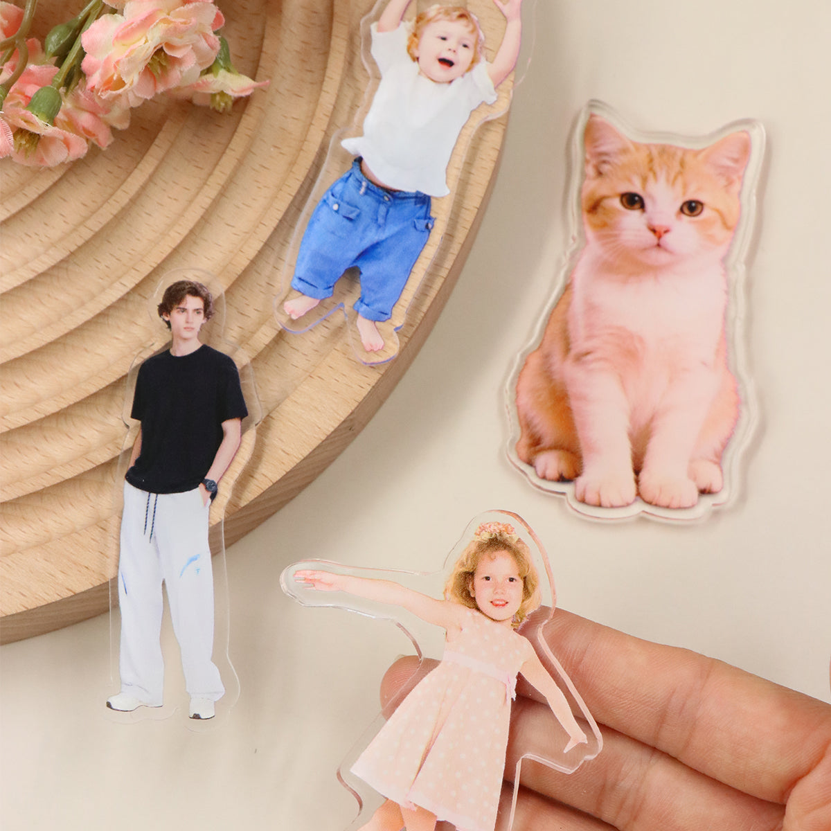 Acrylic Refrigerator Magnets With Magnetic Photos DIY