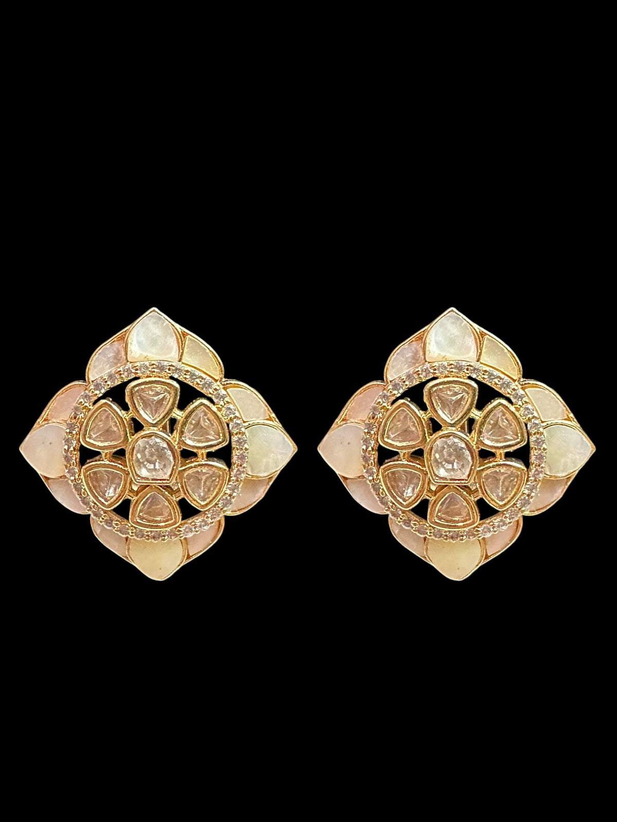 ET550 high quality polki tops - MOTHER OF PEARL  ( READY TO SHIP)