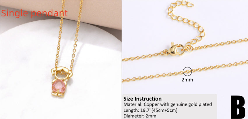 Copper-plated 18k Gold DIY Hip-hop All-match Chain Necklace