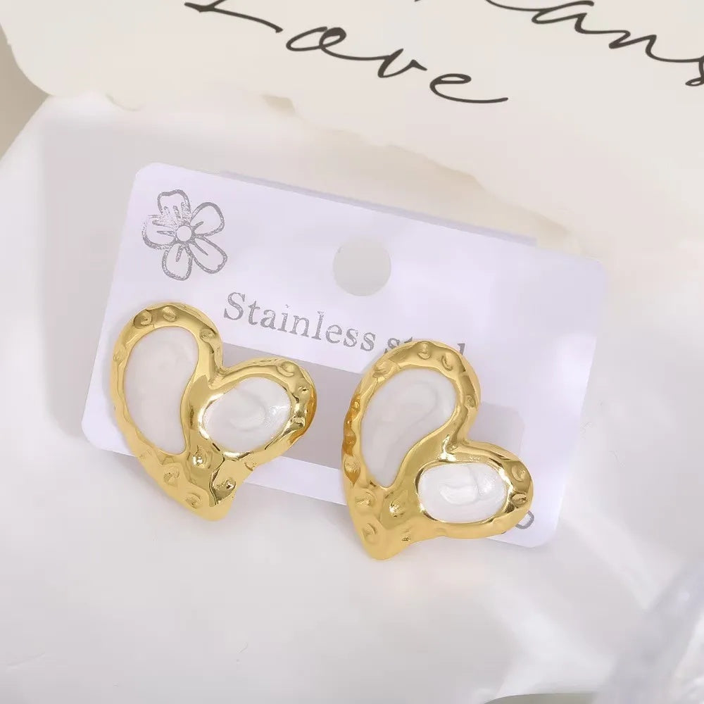 Stainless Steel Oil-dripping Women's Earrings