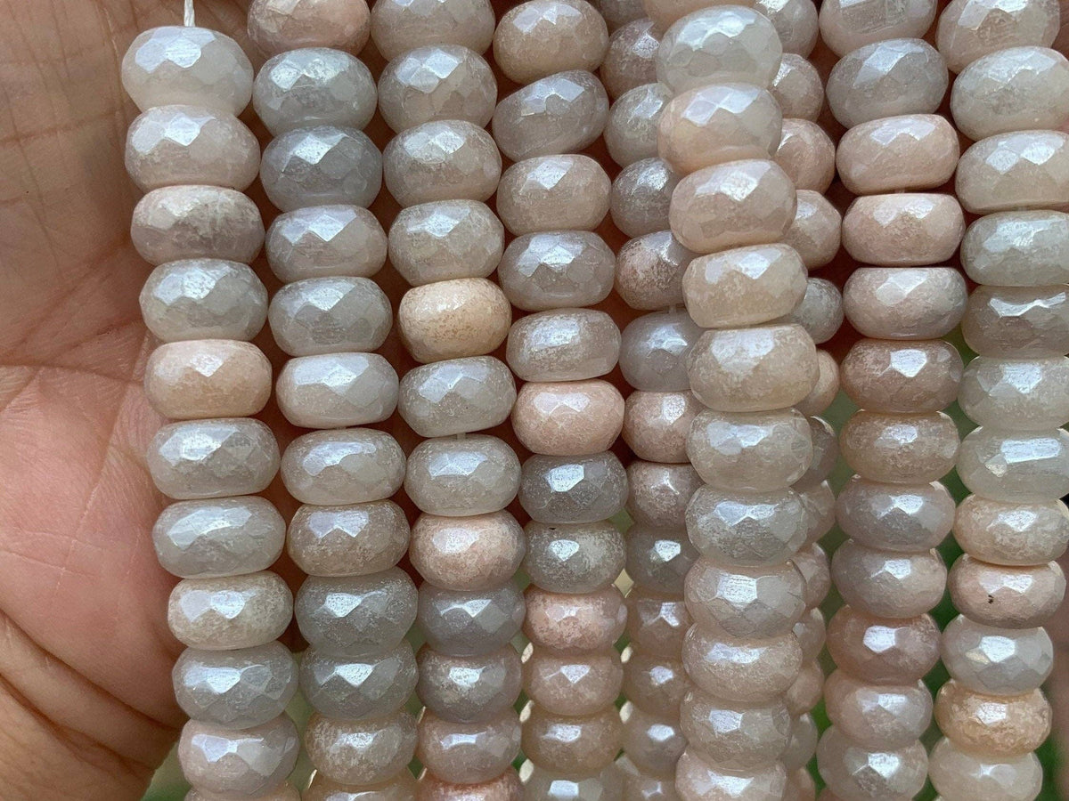 Mystic Plated Aventurine Rondelle Shape Beads, Sku#UA40P