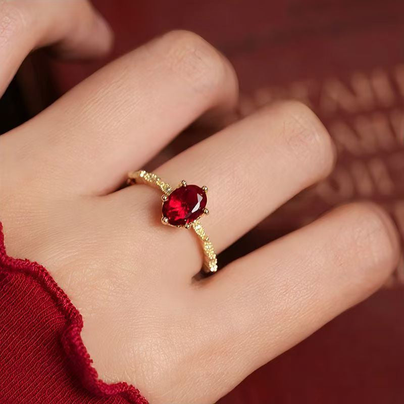 Peridot Vintage Gorgeous Heavy Industry Light Luxury Zircon Full Diamond Ring, Stackable New Style, Shiny Marquise & Round Cut