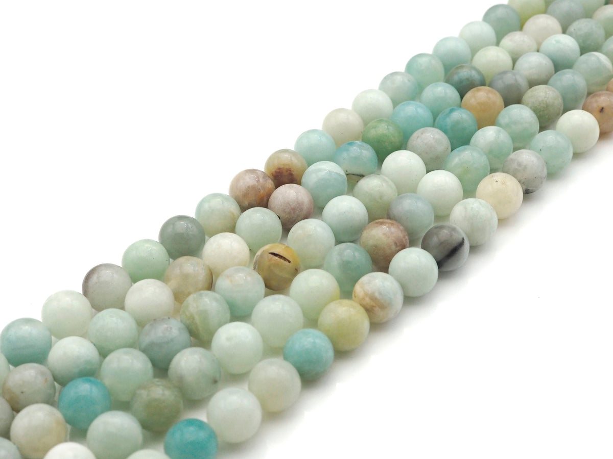 Qaulity Amazonite Round Smooth Beads, Sku#UA183