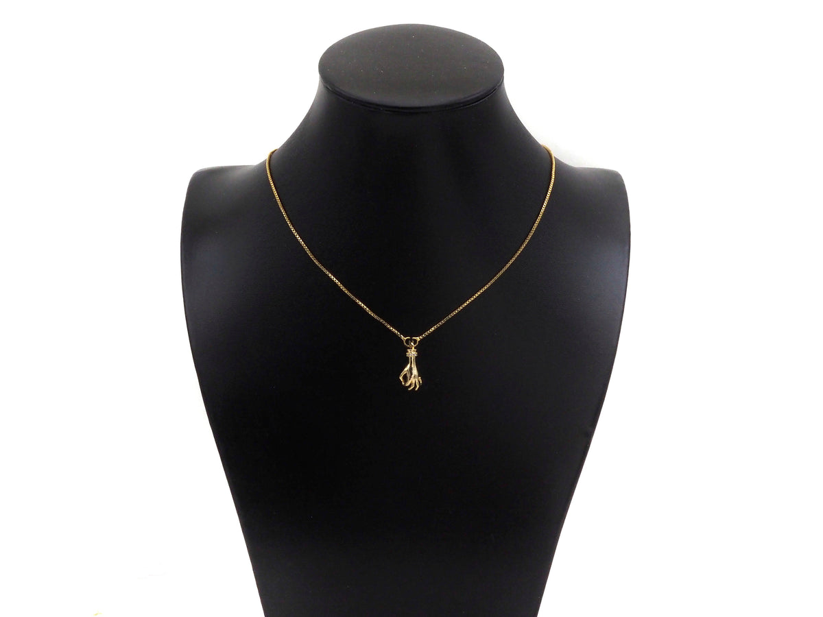 CZ Micro Pave Ok/Love You/Yeah Gesture Shape Pendant/Charm,18K Gold Charm, Necklace Bracelet Charm Pendant,8x19/7x19/10x19mm,Sku#FH152