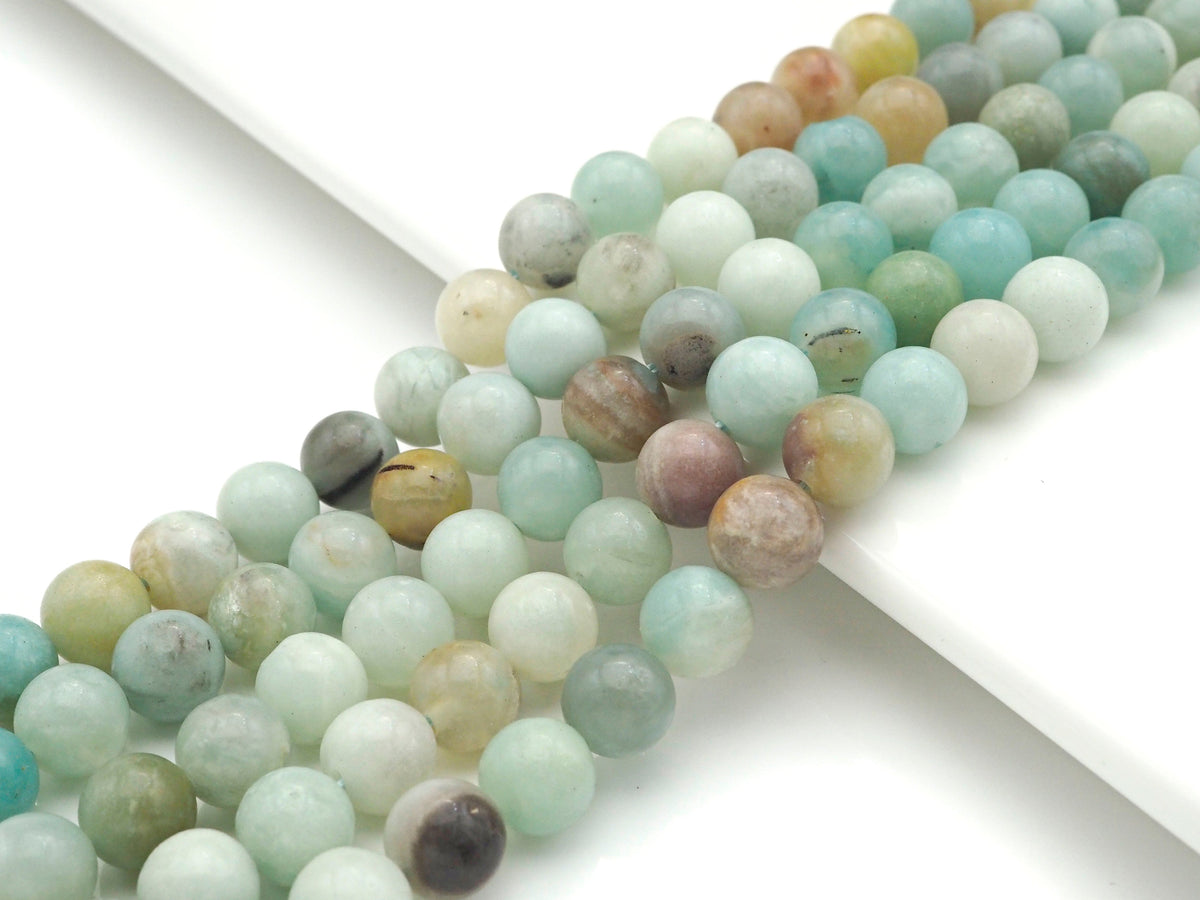 Qaulity Amazonite Round Smooth Beads, Sku#UA183