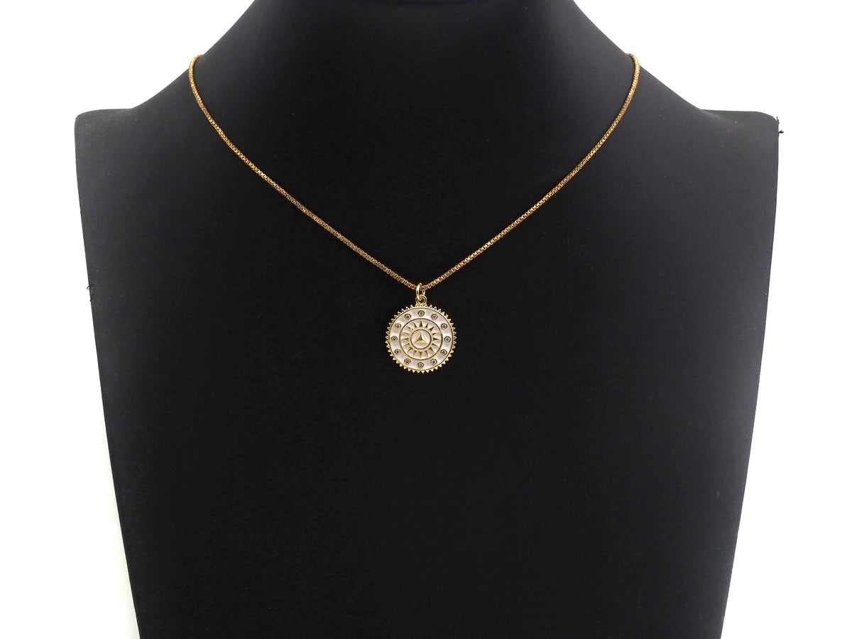 Pave CZ  Enamel Patten Pendant, Black/White Enamel Pendant, Enamel jewelry Findings, 20x27.5mm,sku#FH12