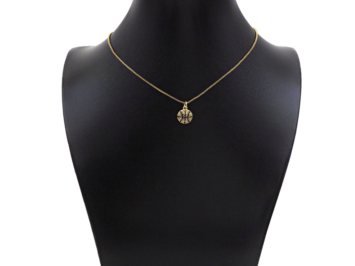 CZ Micro Pave Gold Silver Basketball Charm, Cubic Zirconia Pendant, Sport ball Charm, CZ Micro Pave Pendant,11x13mm, Sku#F1348