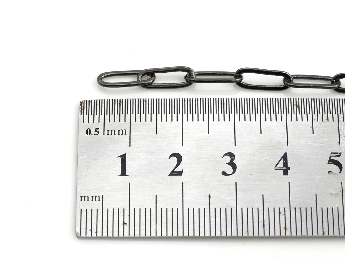 4x11mm Small Size Paper Clip Chain by Yard,SKU#E503