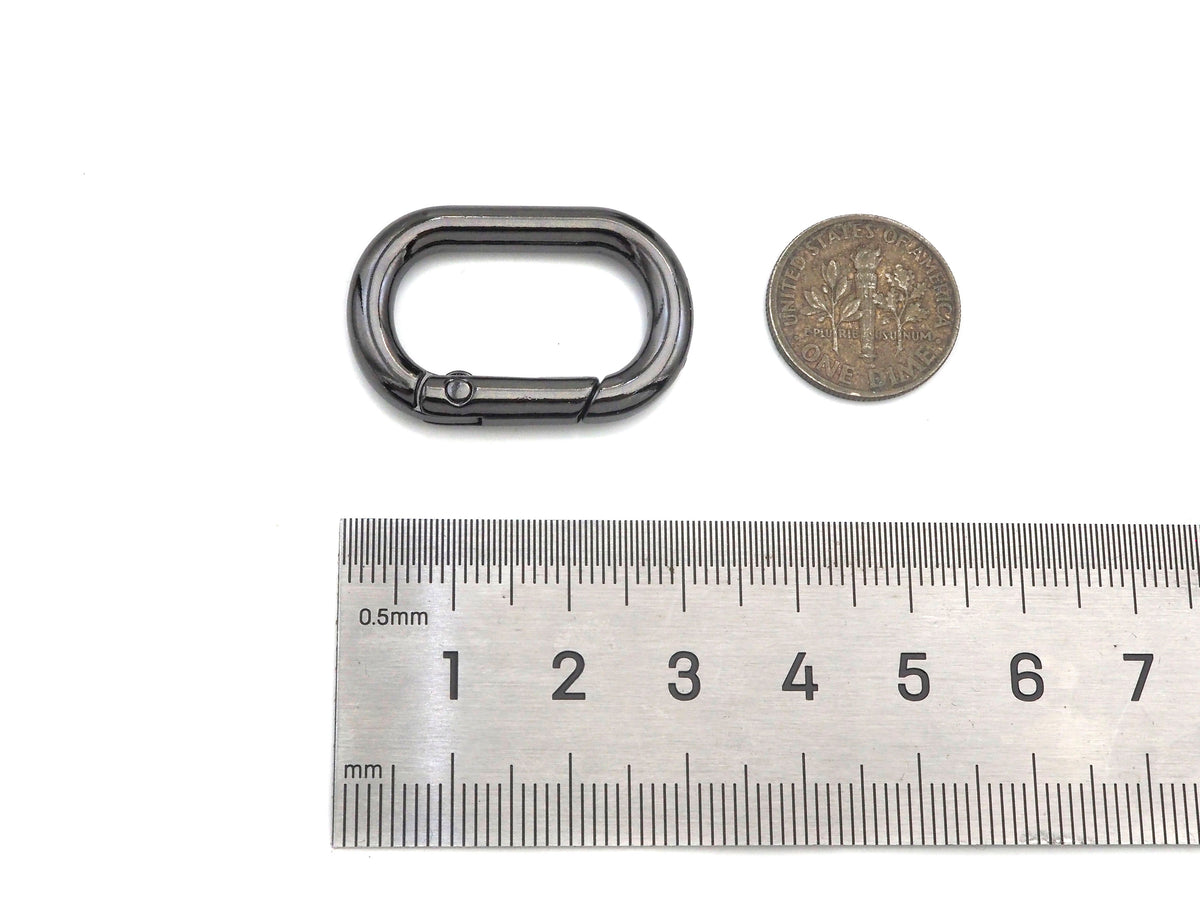 30mm Oval Spring Gate, Gold/Silver/Gunmental Oval Clasp, Snap Clip Trigger Clasp, Spring Buckle for Chain Purse Key Jewelery, sku#H308C