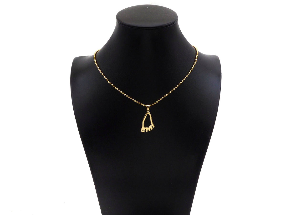 CZ Micro Pave Foot Shape Pendant,18K Gold Feet Charm, Necklace Bracelet Charm Pendant,16x27mm,Sku#FH159