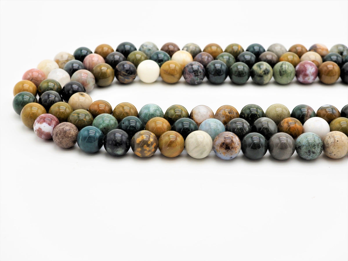 Quality Natural Light Ocean Jasper beads, Smooth Round 6mm/8mm/10mm Natural Gemstone beads, 15.5inch strand, SKU#U296
