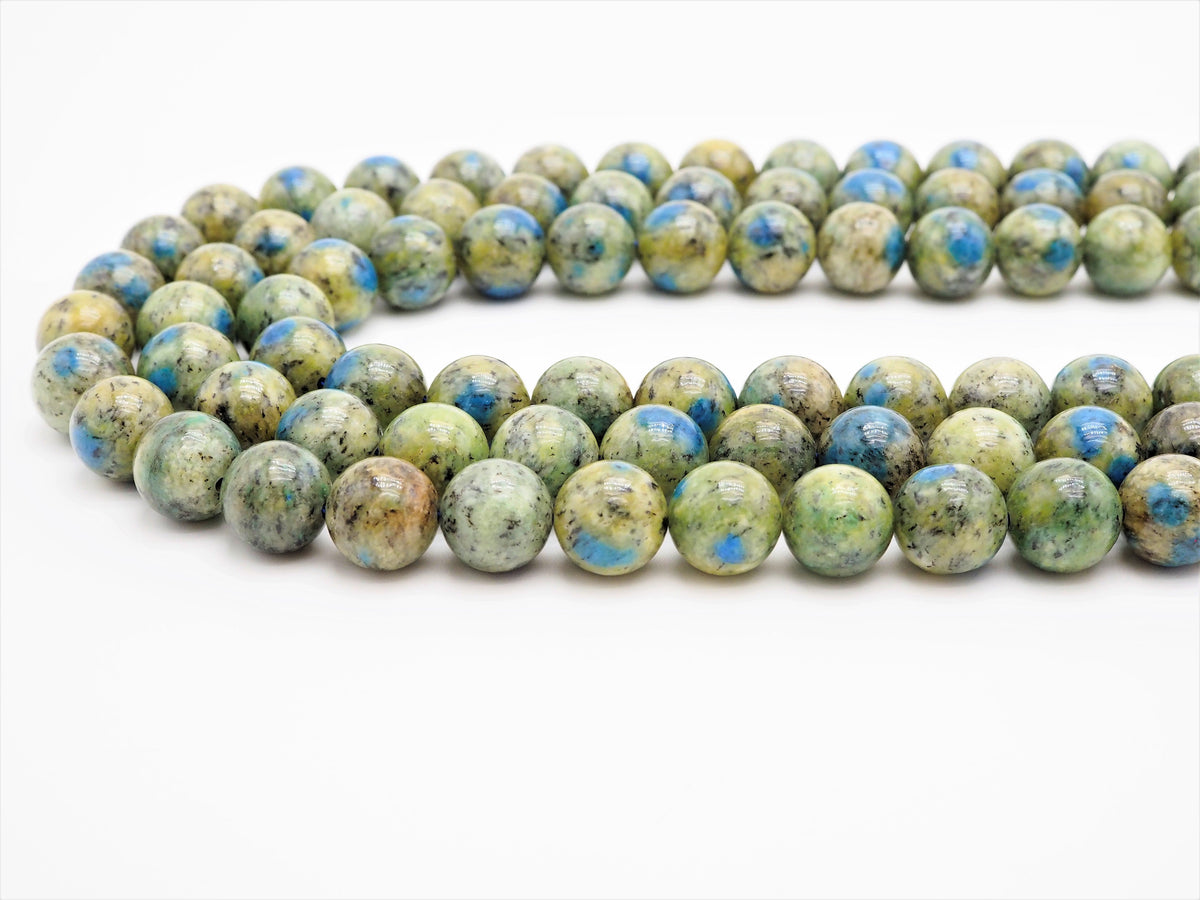 Top Quality Natural K2 Jasper Smooth Round Beads,6mm/10mm/12mm/14mm/16mm Greenish Blue Gemstone Beads,15.5" Full Strand,SKU#U317