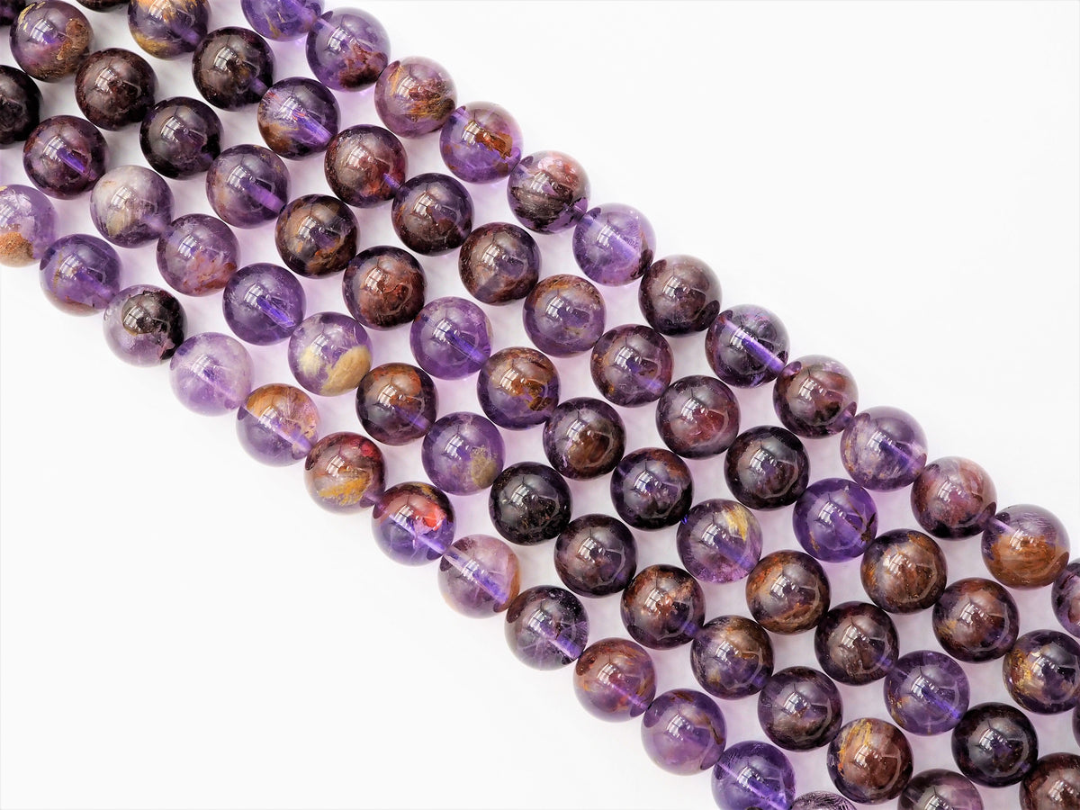 Quality Natural Purple Phatom Round Smooth Beads, 6mm/8mm/10mm/12mm beads, Purple Gemstone Beads, 15.5inch strand, SKU#U307