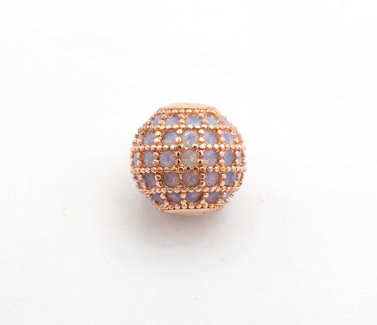 CZ Micro Pave white Opal Round Ball Bead, Cubic Zirconia Pave Beads,  Pave Shamballa Ball beads, CZ Space Beads 8mm/10mm,sku#G409
