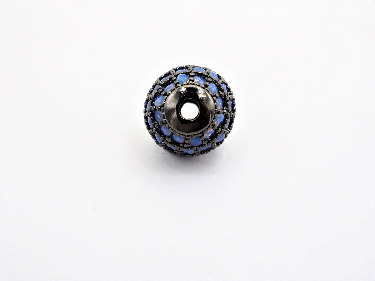 CZ Micro Pave white Opal Round Ball Bead, Cubic Zirconia Pave Beads,  Pave Shamballa Ball beads, CZ Space Beads 8mm/10mm,sku#G409