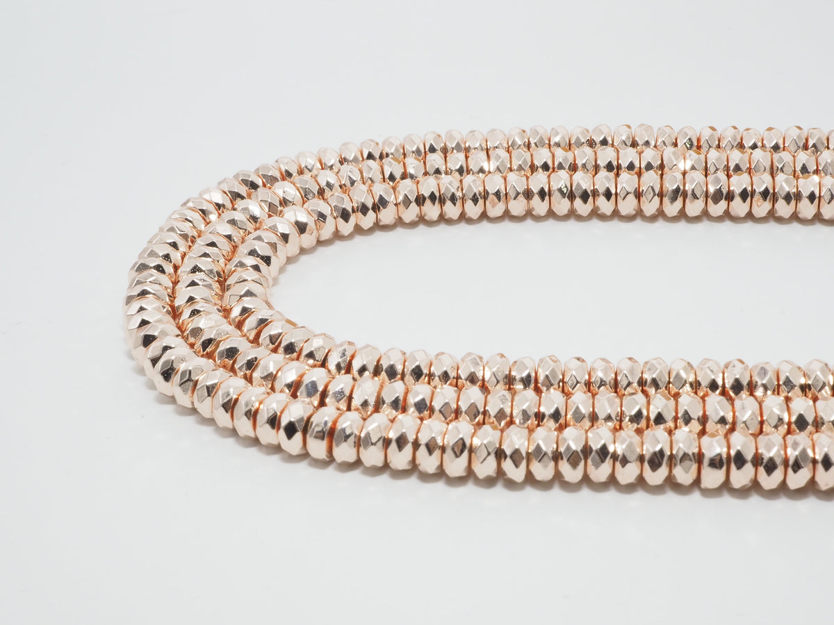2018 New Light Rose Gold Color Hematite-2x3/2x4/3x6/3x8mm Ro