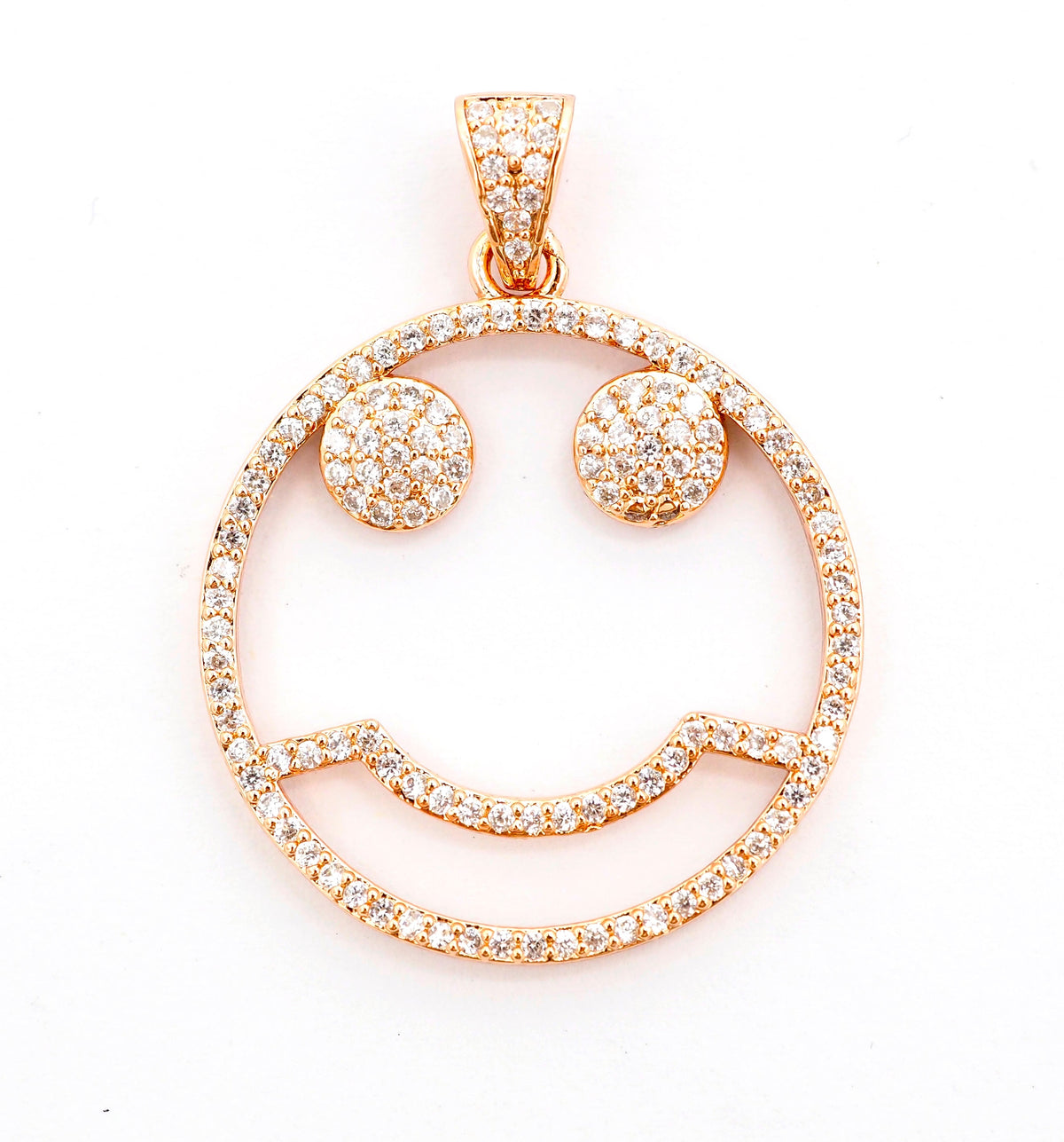 CZ Micro Pave Cute Face Round Pendant with bail, 30x27mm, Cubic Zirconia Round Pave Pendant Charm Beads, Pave Pendant, SKU#F500/F533