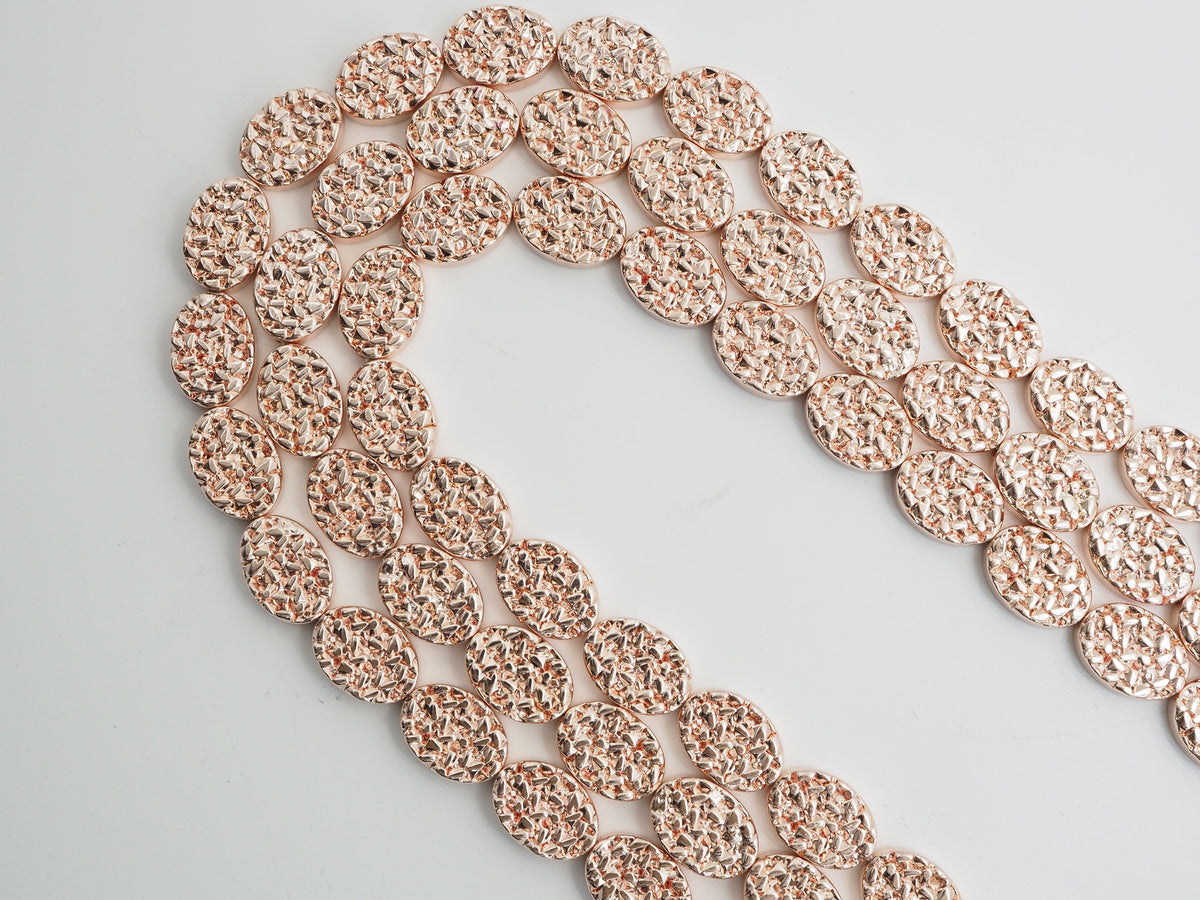 DRUZY Style Natural Light Rose Gold Hematite, 10x14mm, S105