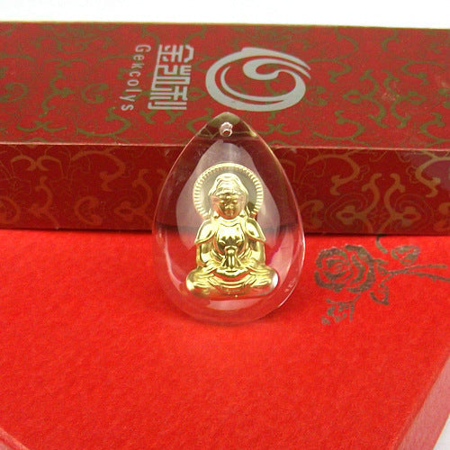 Women's & Men's Gold Crystal Inlaid Gilded Luminous Twee Pendants