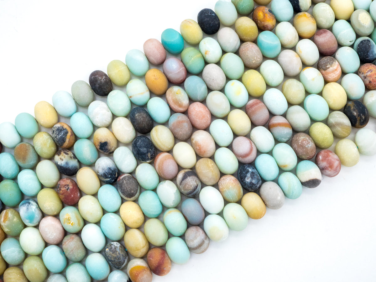 Quality Natural Rondelle Matte Amazonite beads,6x10/8x12mm/15x20,SKU#U231