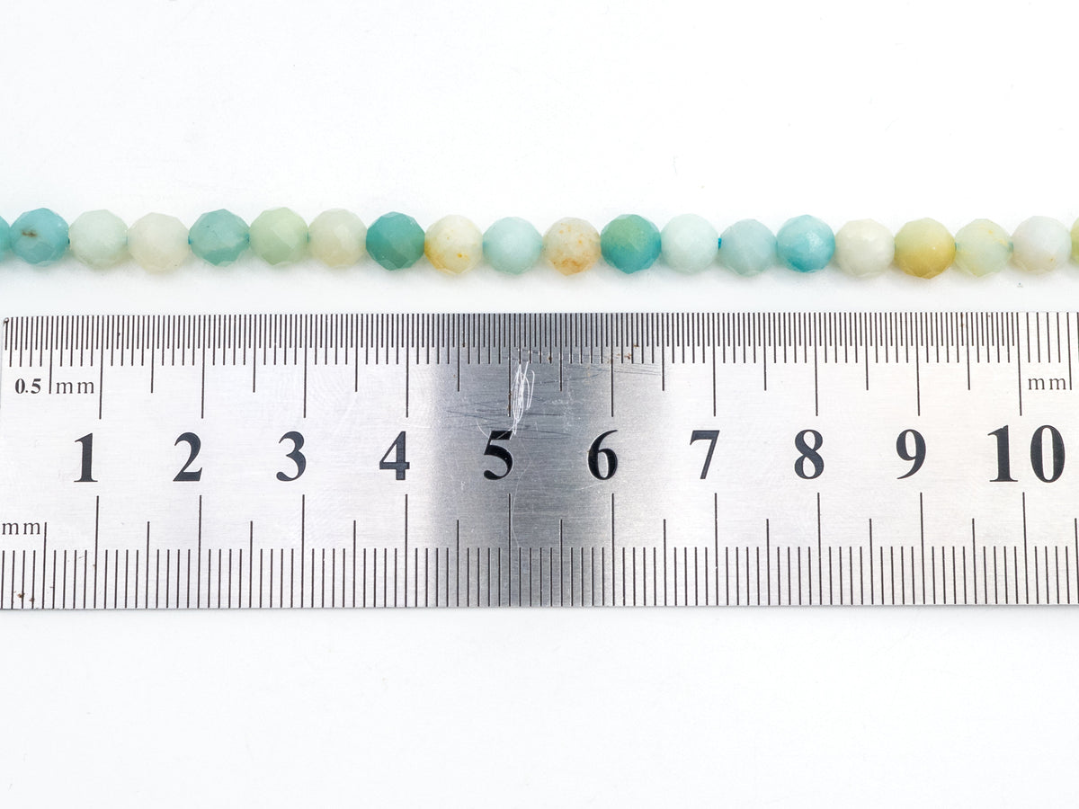 Quality Natural Amazonite beads, 6mm/8mm/10mm/12mm, Faceted Round Amazonite Gemstone Beads, 15.5inch strand, SKU#U228