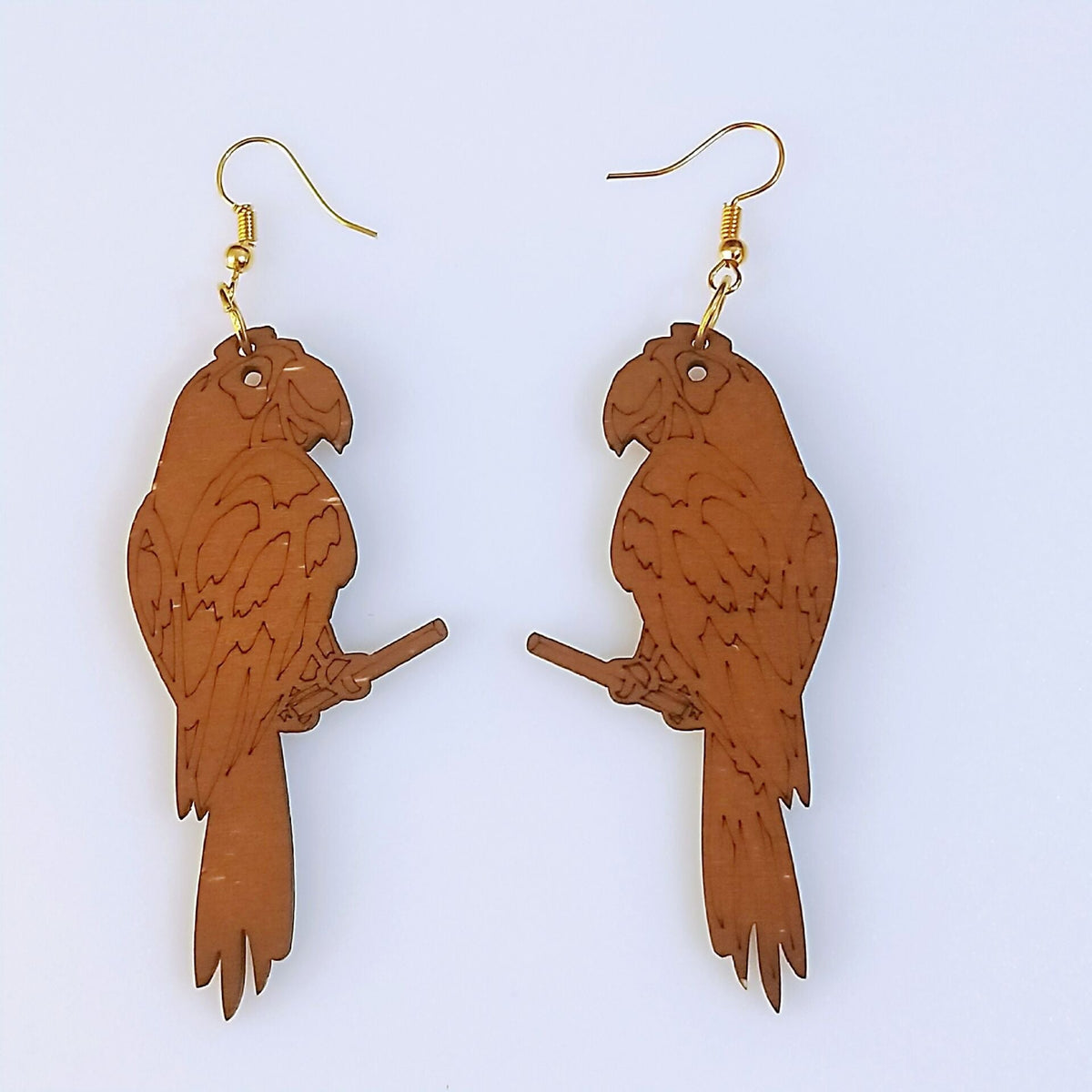 Geometric Rhombus Wooden Fashion Wood Eardrops Rings