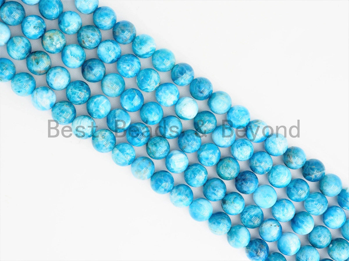High Quality Natural Apatite Smooth beads, 6mm/8mm/10mm/12mm Round Apatite beads,15.5inch full strand, SKU#U355
