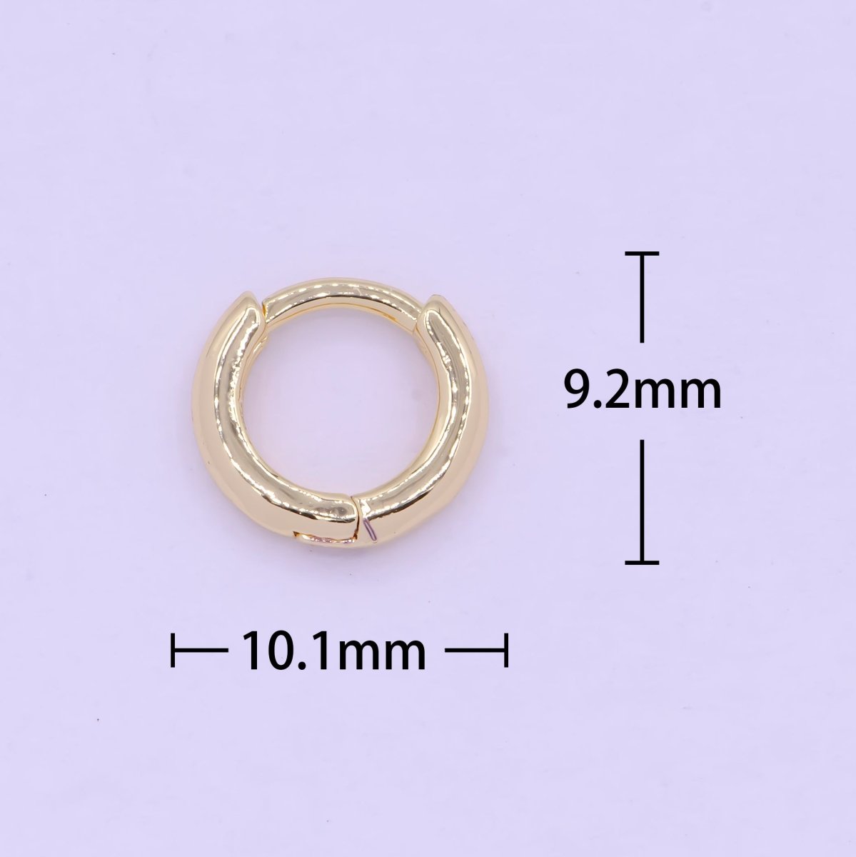 10mm Hoop Earrings in 14k Gold Filled Huggie Hoop Earrings Gold Hoop Earrings Simple Sleeper Hoops Earrings, Small Hoop Earrings Q-026