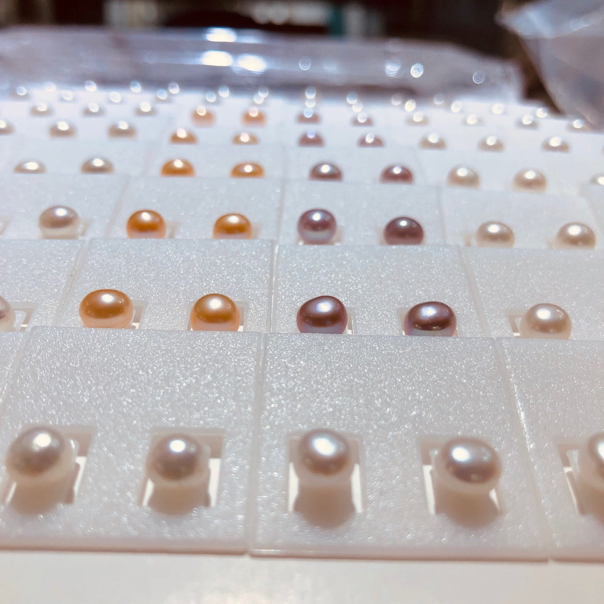 Freshwater Pearl Ear Near Round Sier Needle French Stud Earrings