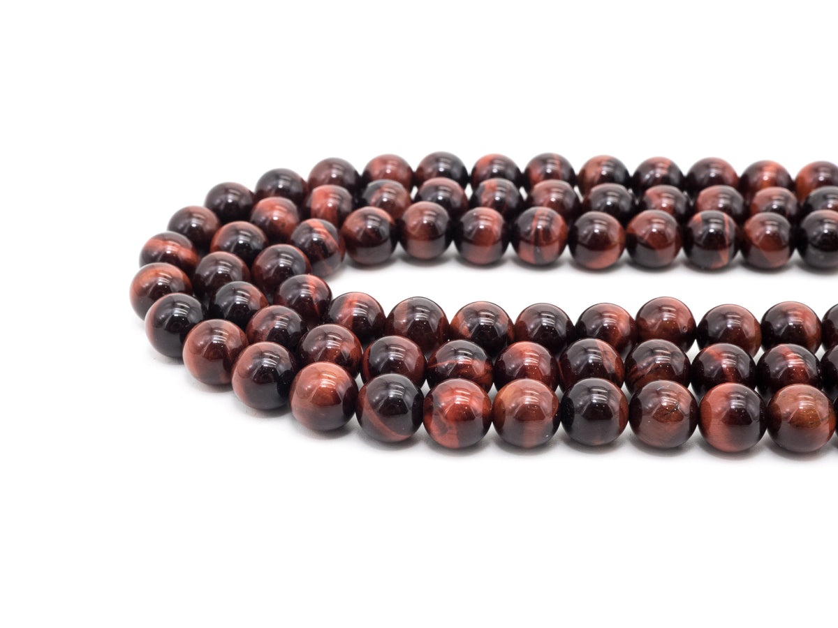 Quality Natural Red Tiger Eye Round  Beads, 6-14mm Round Beads, RedTiger Eye Gemstone Beads, 15inch Full strand, SKU#U236