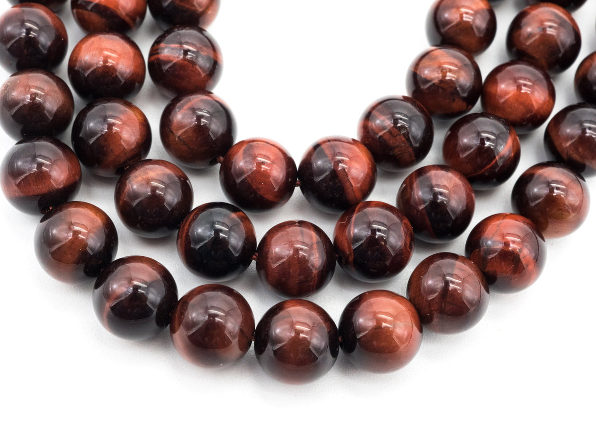 Quality Natural Red Tiger Eye Round  Beads, 6-14mm Round Beads, RedTiger Eye Gemstone Beads, 15inch Full strand, SKU#U236